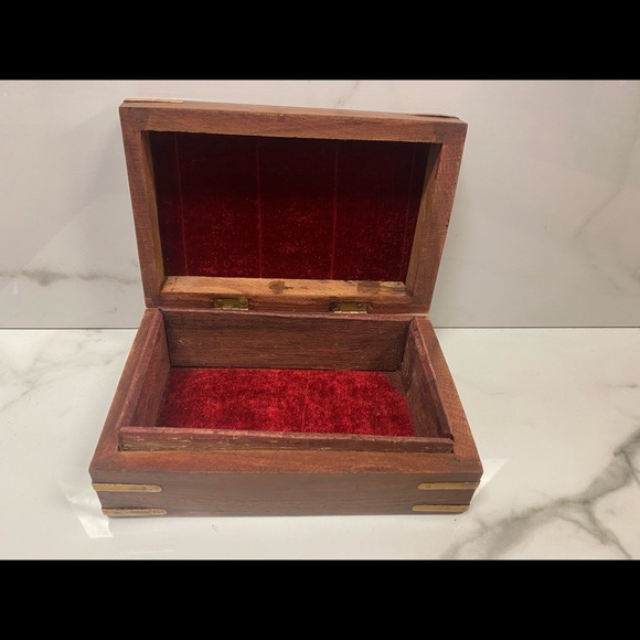 Authentic Wooden Jewelry Box (India) - Picture 3 of 4